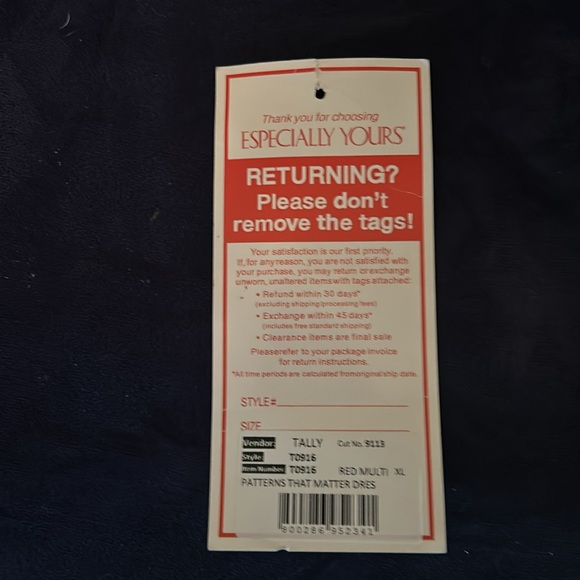 African Print High Low Dress - Picture 8 of 9